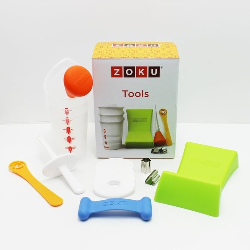 Zoku‎ Quick Pop Maker Tools Accessory Kit Fruit Cutters Siphon Pour Cups